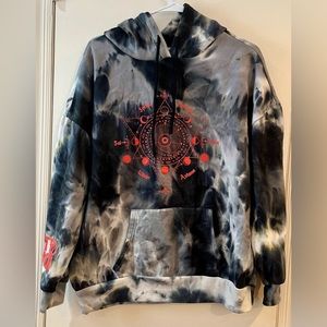 STREETWEAR SOCIETY ACTIVE Limited Edition Tie Dye Astrological Hoodie Size: S